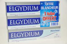 ELGYDIUM Dentifrice Blancheur 2x75mL+1 offert