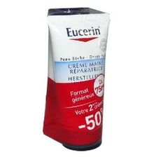 EUCERIN Crème Mains Réparatrice 5% d'Urée 2x75ml