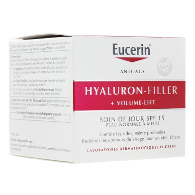 Eucerin Hyaluron-Filler Volume-Lift Soin Jour Peau Normale 50ml