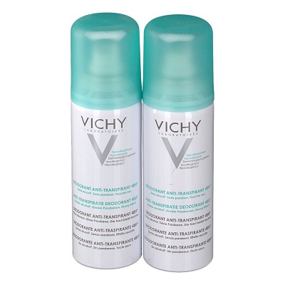 VICHY Anti-Transpirant Anti-Traces Aérosol Lot de 2x125 mL