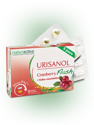 NATURACTIVE Urisanol Flash Cranberry 10 gélules + 10 capsules