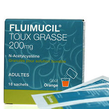 Fluimucil Toux Grasse 200 mg Orange 18 sachets