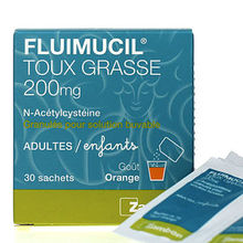 Fluimucil Toux Grasse 200 mg Orange 30 sachets