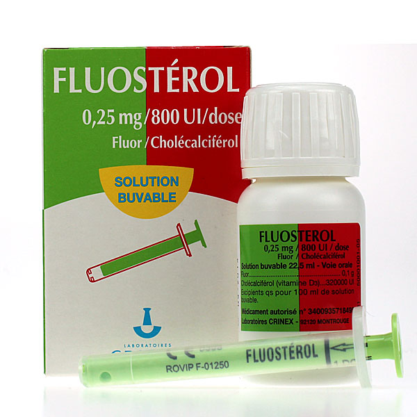 Fluostérol 0,25mg/800 UI/dose solution buvable