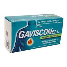 Gavisconell sans sucre Menthe 32 cprs