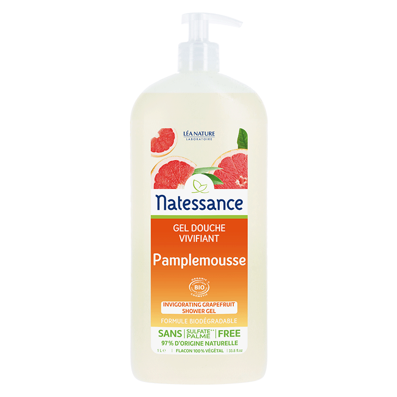 Natessance gel douche pamplemousse 1L