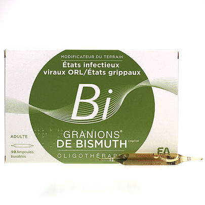 Granions de bismuth 10 ampoules