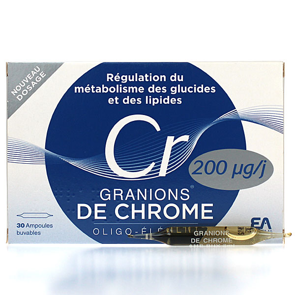 Granions de chrome 30 ampoules