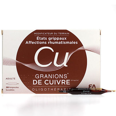 Granions de cuivre 30 ampoules