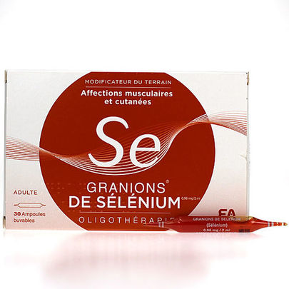 Granions de sélénium 30 ampoules