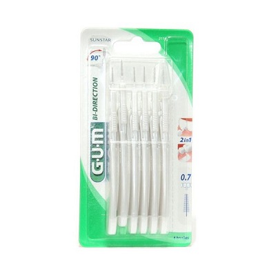 GUM Proxabrush Bi-direction 6 Brossettes Ultra Micro 2114