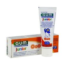 GUM Dentifrice Junior 7-12 ans Arôme orange 50ml