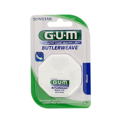 GUM Butlerweave Fil Dentaire Ciré 1155