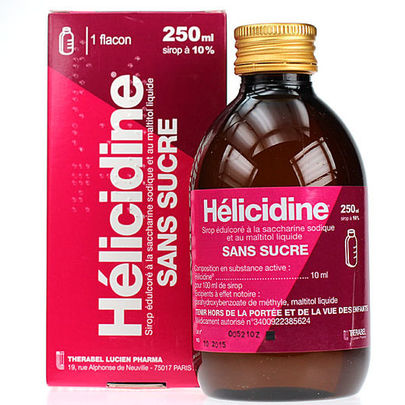 Hélicidine Sans sucre 250 ml