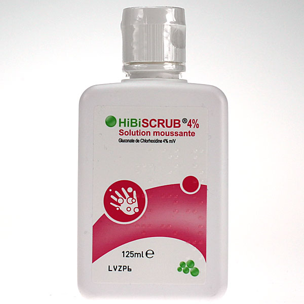 HiBiSCRUB 4% solution moussante 125 ml