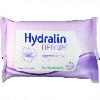 HYDRALIN APAISA 10 Lingettes intimes