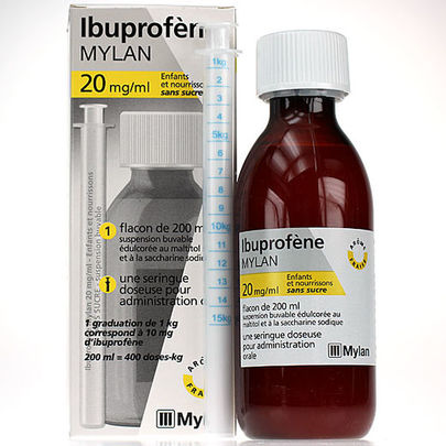 ibuprofène mylan sirop fraise 20mg/ml