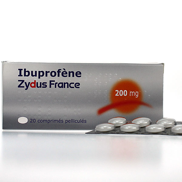 ibuprofène zydus 200 mg 20 cprs