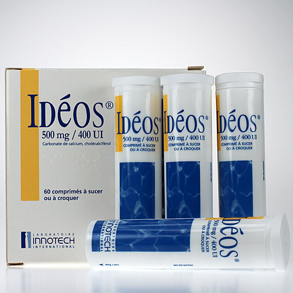 Idéos 500mg/400UI 60 cprs