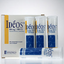 Idéos 500mg/400UI 60 cprs