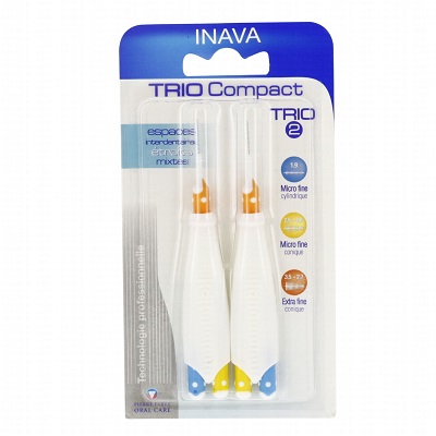 INAVA Brossettes TRIO 2 compact 3 en 1