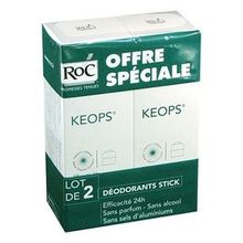 ROC Keops Stick Déodorant Lot 2x40 mL