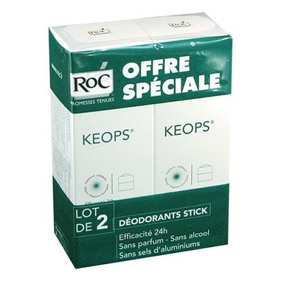 ROC Keops Stick Déodorant Lot 2x40 mL