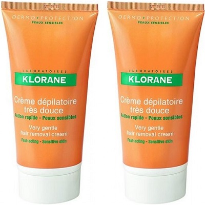 KLORANE Crème Dépilatoire Très Douce 2X150mL