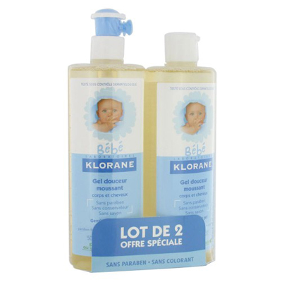 KLORANE Gel Douceur Moussant 2x500mL