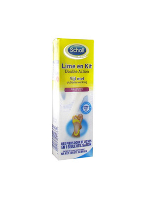 SCHOLL Lime en Kit Double Action Callosités