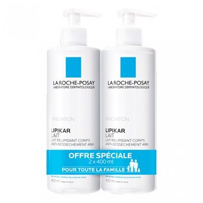 LA ROCHE-POSAY Lipikar lait 400 ml duo