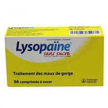 Lysopaïne Sans sucre 36 comprimés