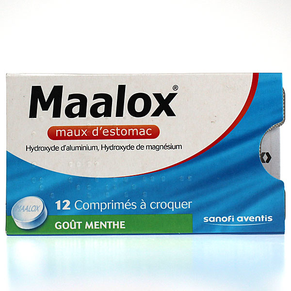 Maalox 12 cprs Menthe