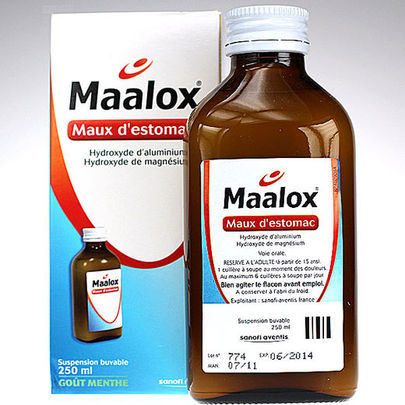 Maalox Suspension buvable 250 ml Menthe