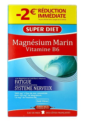 SUPER DIET Magnesium d'Origine Marine 20 Ampoulesx15mL