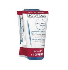 BIODERMA Atoderm Crème Mains 50 mL Lot de 2 + 1 offert