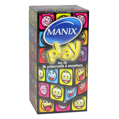 MANIX Play Jeu de 16 Préservatifs à Sensations