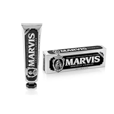 marvis menthe réglisse noir 85ml