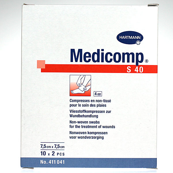 Medicomp 7,5 cm x 7,5 cm par 10 x 2