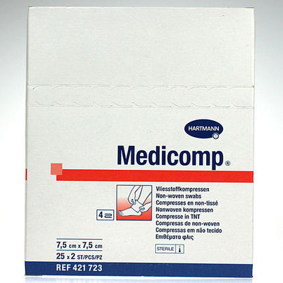 Medicomp 7,5 cm x 7,5 cm par 25 x 2