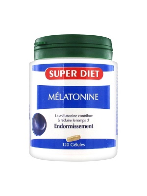 SUPER DIET Mélatonine Endormissement 120 Gélules