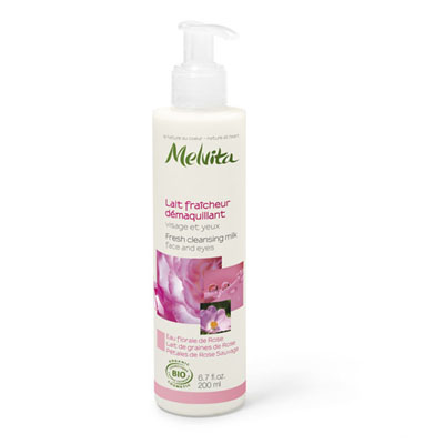 MELVITA Lait Fraîcheur Démaquillant Nectar de Roses 200 mL