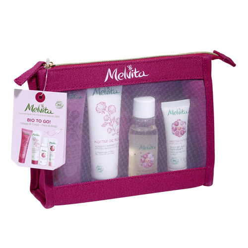 Melvita trousse de voyage Nectar de Roses Visage et Corps