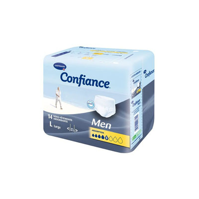 HARTMANN Confiance Men 5 Gouttes L / 14 protections