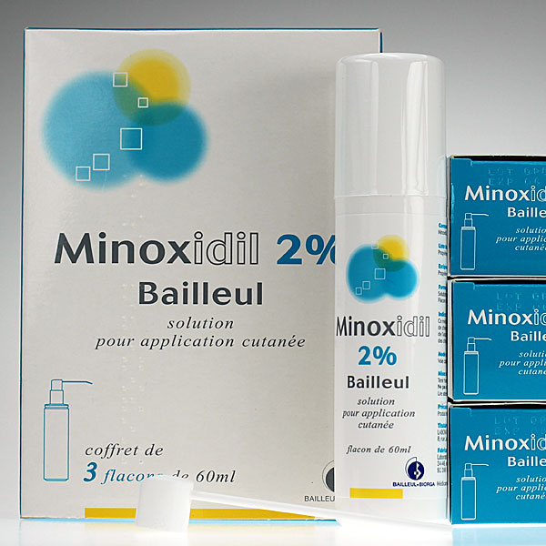 Minoxidil 2% 3 flacons 60 ml