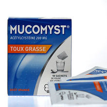 Mucomyst Toux Grasse Orange 18 sachets