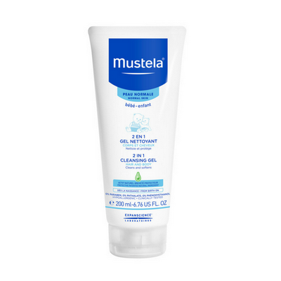 MUSTELA 2en1 Gel Nettoyant Peaux Normales Cheveux et Corps 200 mL