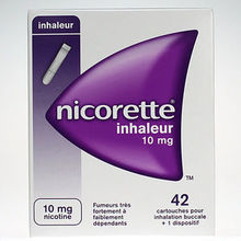 Nicorette inhalateur 10 mg 42 cartouches