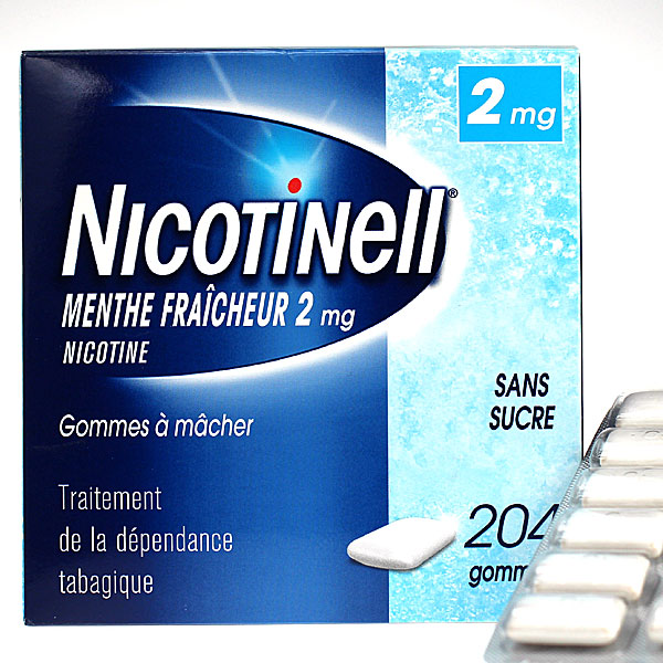 Nicotinell Menthe Fraîcheur 2 mg Sans sucre 204 gommes