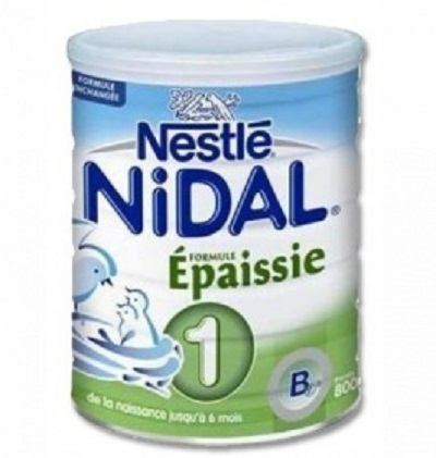 Nestlé Nidal 1 formule épaissie lait pour nourrisson 800g